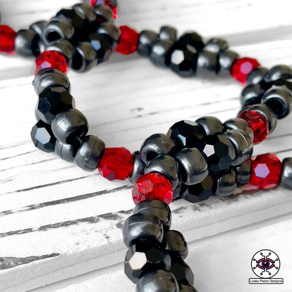 Dracula Vampire Perler Necklace - Picture 2 of 4